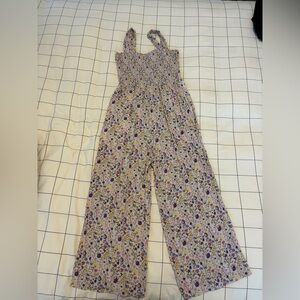 Wilfred Aritzia White Floral Jumpsuit